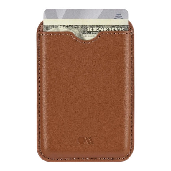 Case Mate Magnetic Card Holder Works With MagSafe Wallet (Cognac Brown) - Picture 7 of 7